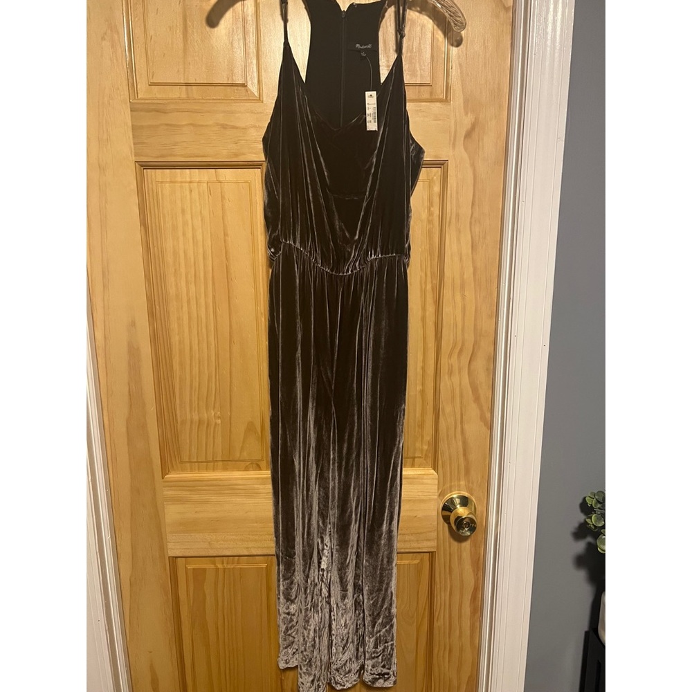 Madewell Velvet Jumpsuit NWT